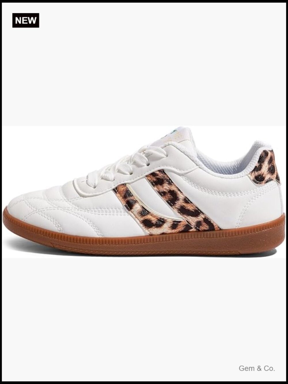Retro Women's Sneakers Vintage PU Leather Low Top Lace Up Athletic Shoes